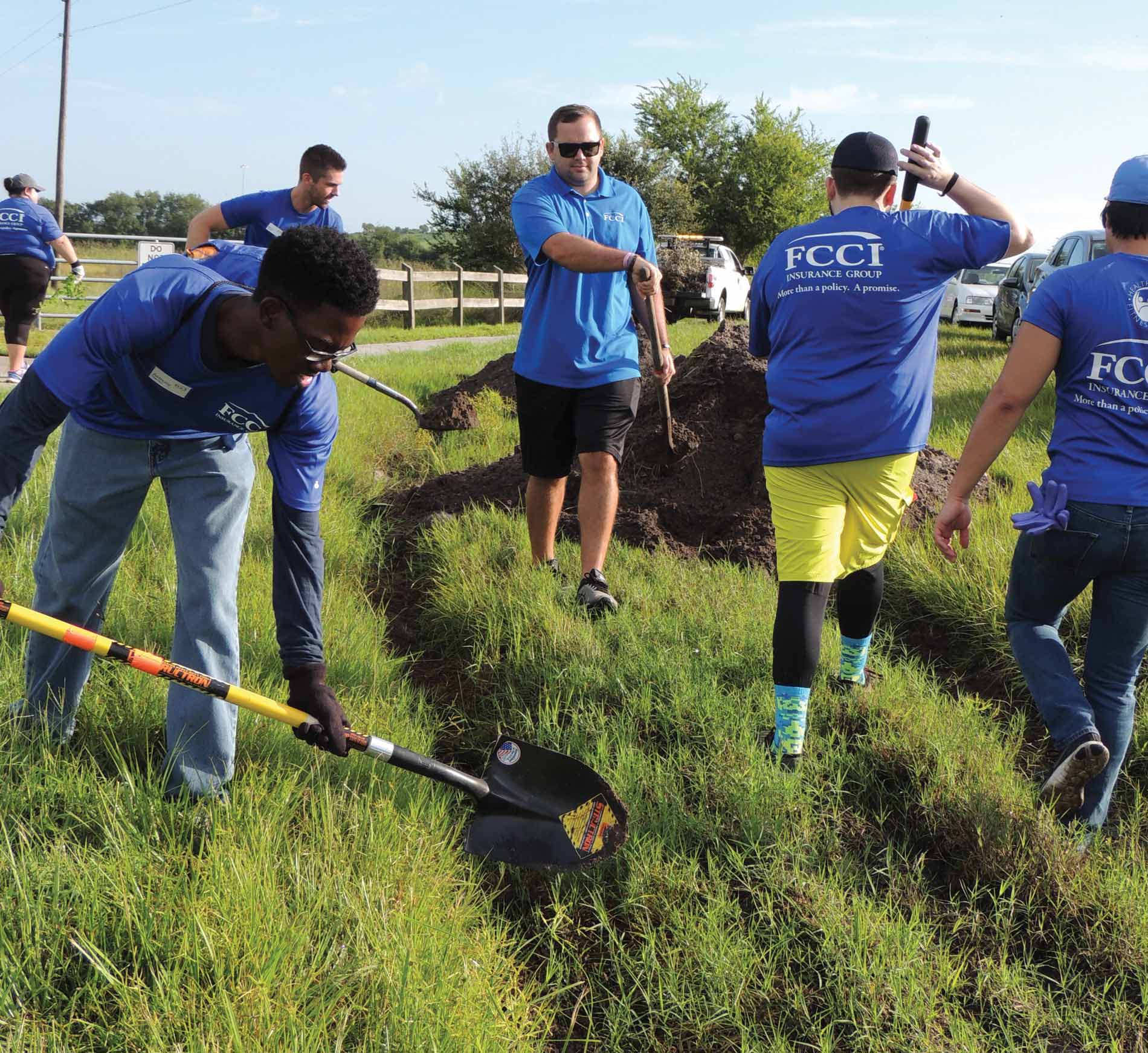 Image of FCCI team volunteering at the Celery Fields in Sarasota
