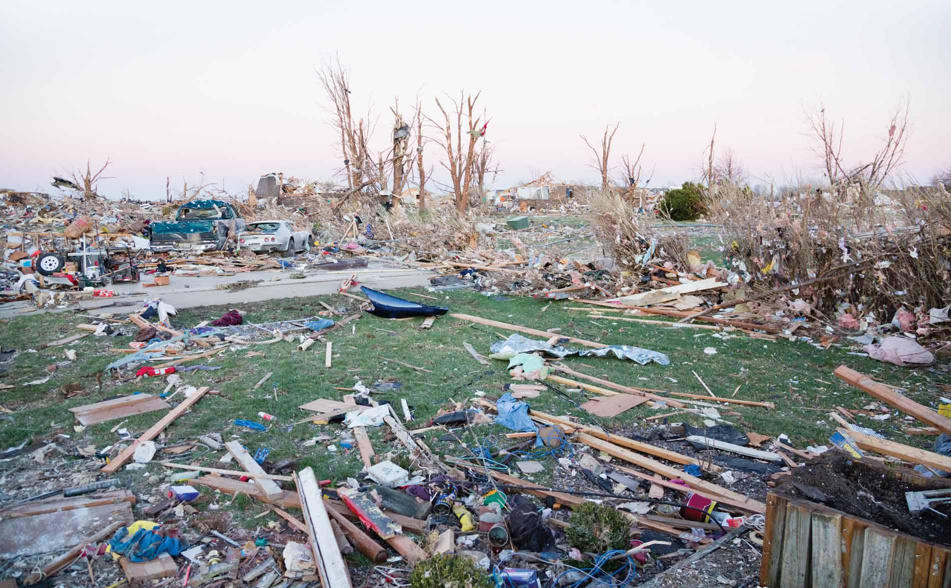 Picture of tornado damage
